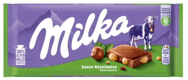 Milka ganze Haselnuss